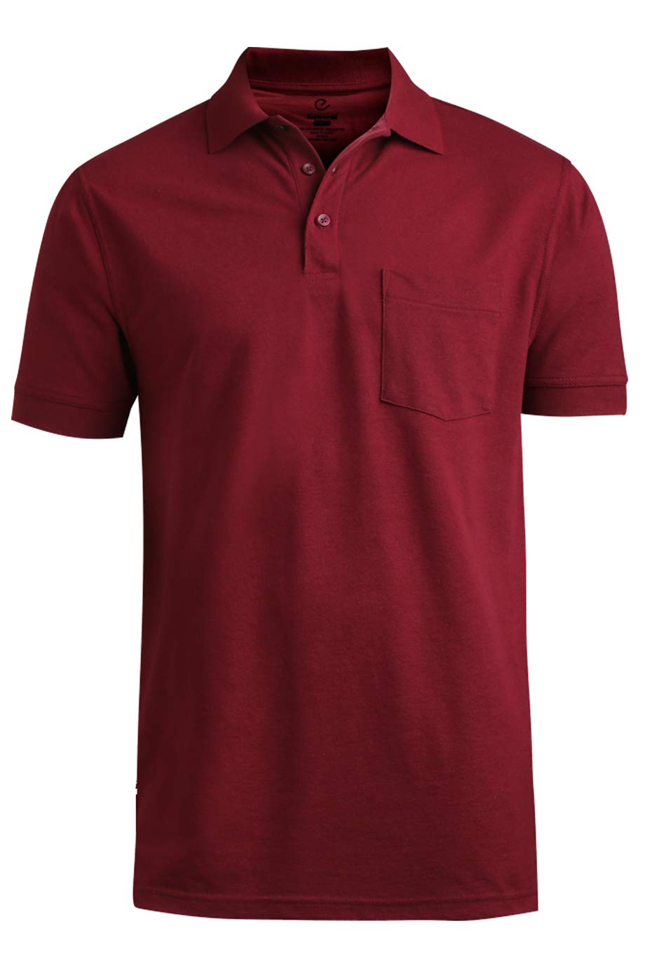 Edwards Blended Pique Short Sleeve Polo with Pocket